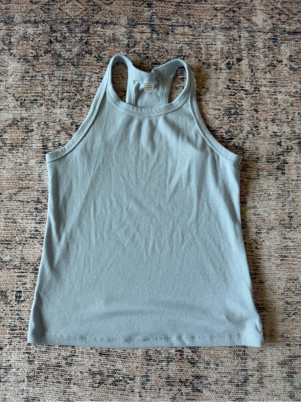 Old Navy Pale Blue Ribbed Racerback Tank